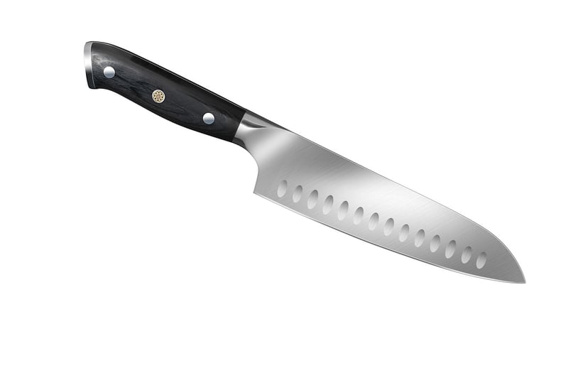 Chef's Knife with Herb Stripper